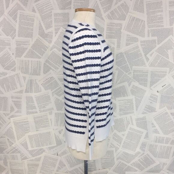 Tommy Hilfiger Striped Waffle Knit  Sweater Medium - Picture 3 of 7